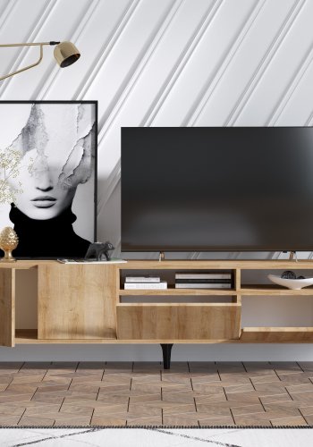 NORDVRK Ross TV-stativ, eik