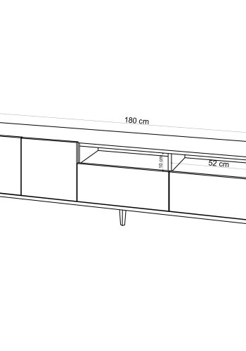NORDVRK Ross TV-stativ, eik