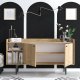 FUNZI LIVING Canopus Sideboard, m. 2 Türen und 2 Regalen - Saphir-Eichenfarbenes Melamin