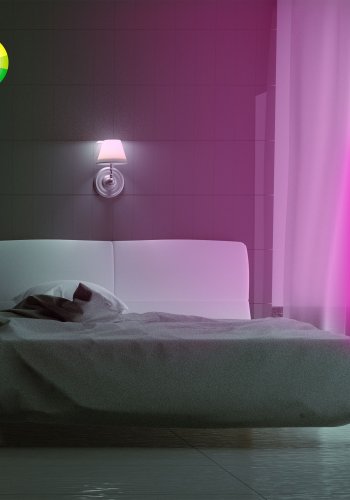 LUMI Lumos flerfarget gulvlampe - sort aluminium