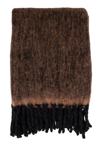 HOUSE NORDIC Carmel pledd, rektangulr - brun ull/nylon/akryl (130x170)