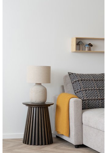 HOUSE NORDIC Santos rutete, rektangulr - oker resirkulert bomull (130x170)