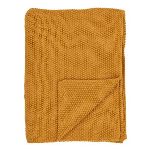 HOUSE NORDIC Santos plaid, rektangulr - okker genanvendt bomuld (130x170)