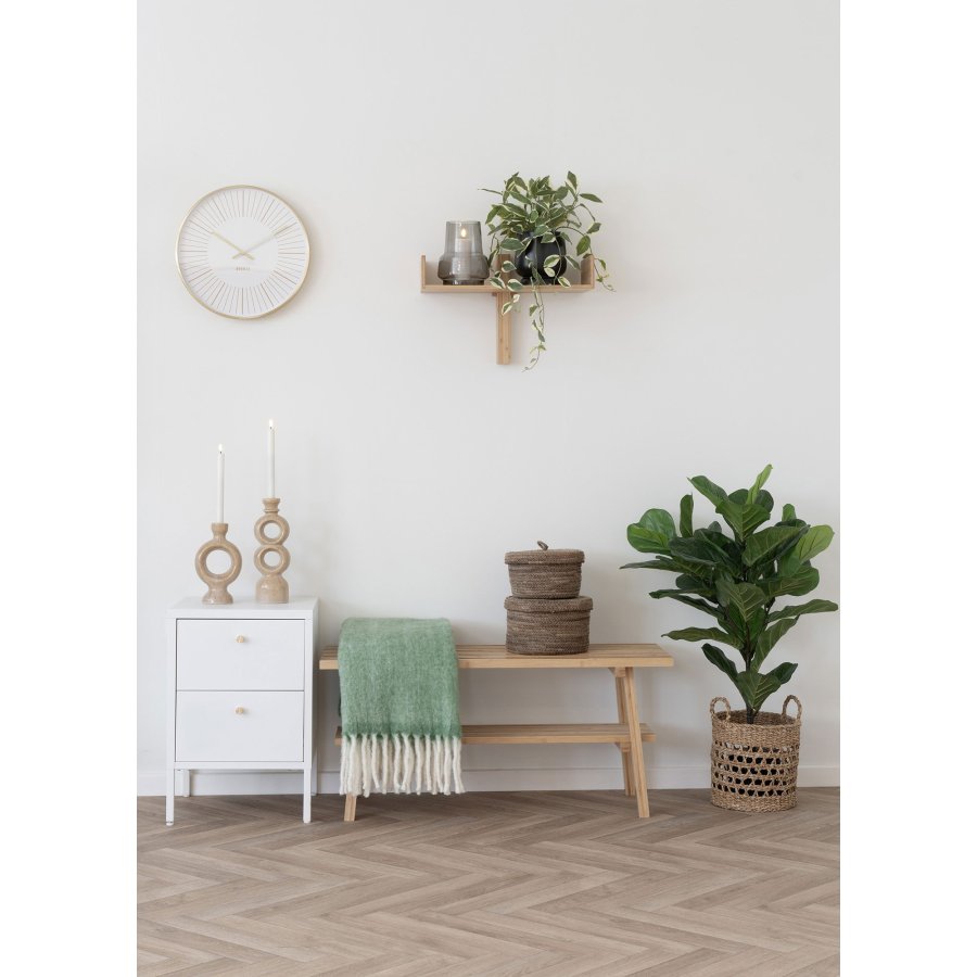 HOUSE NORDIC Caramel Plaid - Pledd, grnn 130x170 cm