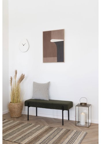 HOUSE NORDIC Kobe pyntepute, firkantet - sandfarget polyester (45x45)