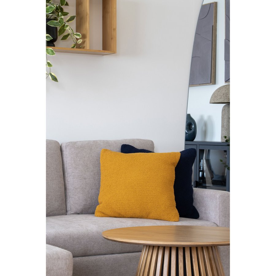 HOUSE NORDIC Santos pyntepute, firkantet - oker resirkulert bomull (45x45)