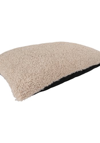 HOUSE NORDIC Tavira dekorative pute, rektangulr - grbrun bouclé polyester (45x60)