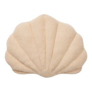 HOUSE NORDIC Darling pute, skjell  beige polyesterstoff (45x35)