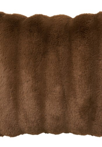 HOUSE NORDIC Galena pute, firkantet - brun fuskepels (45x45)