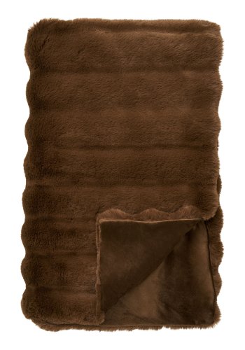 HOUSE NORDIC Galena-pl&auml;d, rektangul&auml;r - brun fuskp&auml;ls (180x130)