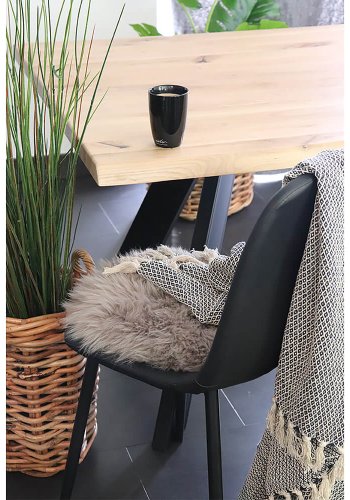 HOUSE NORDIC lammeskinnspute - mushroom, ekte New Zealand-skinn ( 35)