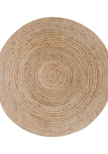 HOUSE NORDIC Bombay Teppich - natürliche Baumwolle/Jute, rund (90)