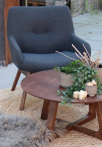 HOUSE NORDIC Bombay teppe - naturlig bomull/jute, rundt (:150)