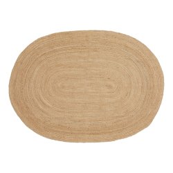 HOUSE NORDIC Bombay gulvt�ppe, oval - natur jute (140x200) - HOUSE NORDIC