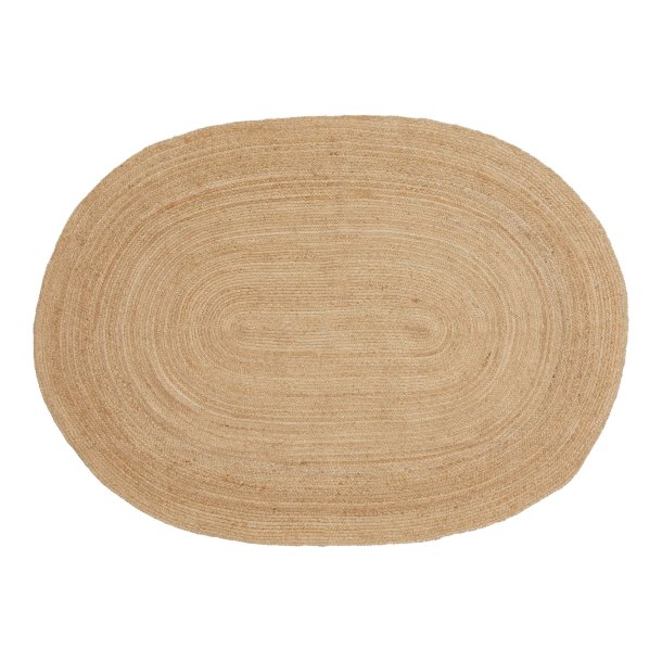 HOUSE NORDIC Bombay gulvt�ppe, oval - natur jute (140x200) - HOUSE NORDIC