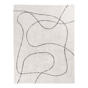 HOUSE NORDIC Tampa teppe, rektangulrt - naturlig bomull med trykk (300x200)