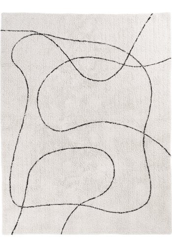 HOUSE NORDIC Tampa teppe, rektangulrt - naturlig bomull med trykk (300x200)