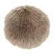 HOUSE NORDIC imitert lammeskinnspute, rund - mushroom polyester (35)