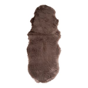 HOUSE NORDIC imiteret lammeskind - brun polyester (60x180) 