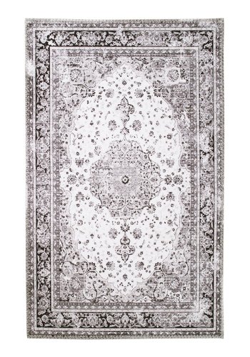 HOUSE NORDIC Havana teppe - hvit og svart polyester (200x300)