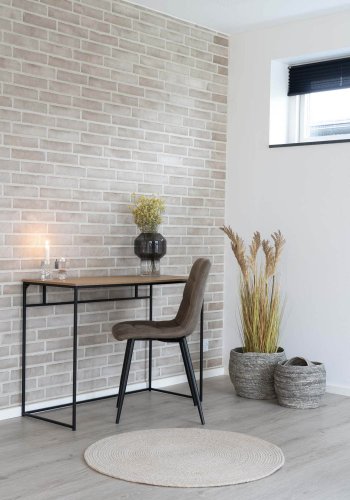 HOUSE NORDIC Menorca teppe, rundt - sand resirkulert plast (120)