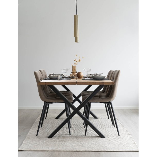 Menorca gulvtppe, Rektangulr - sand genanvendt plastik (140x200)