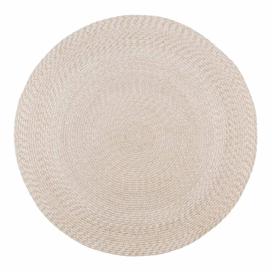 HOUSE NORDIC Menorca teppe, rundt - sand resirkulert plast (180)