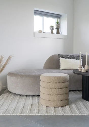 HOUSE NORDIC Dehli teppe, rektangulrt - off-white stoff 160x230)