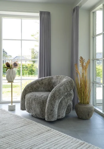 HOUSE NORDIC Mango teppe, rektangulrt - off-white stoff (160x230)