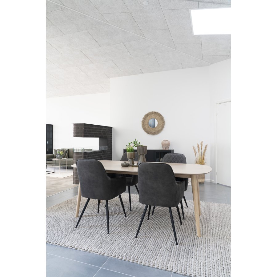 HOUSE NORDIC Mandi teppe, rektangulrt - naturlig ull/bomull (200x300)