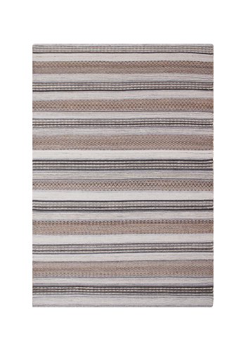 HOUSE NORDIC Morena teppe, rektangulrt - natur/gr jute/ull/bomull (160x230)