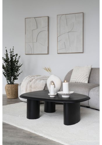 HOUSE NORDIC Pune-teppe, hndtuftet, rektangulrt - off-white ull (200x300)