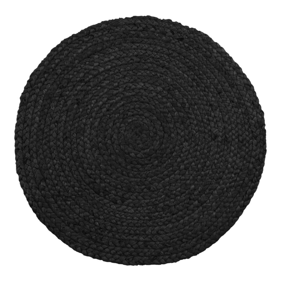 HOUSE NORDIC Bombay plassbrikker, sett med 4 - Plasserbrikker, flettet jute, mrkegr, 38 cm, sett med 4