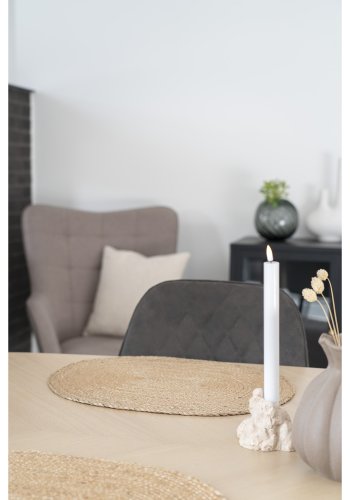 HOUSE NORDIC Bombay dekkebrikke, oval - naturlig jute (35x45) (sett med 4)