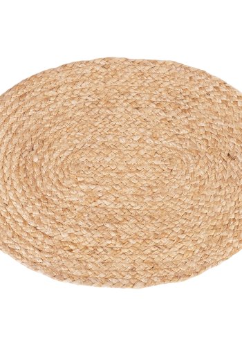 HOUSE NORDIC Bombay dekkebrikke, oval - naturlig jute (35x45) (sett med 4)