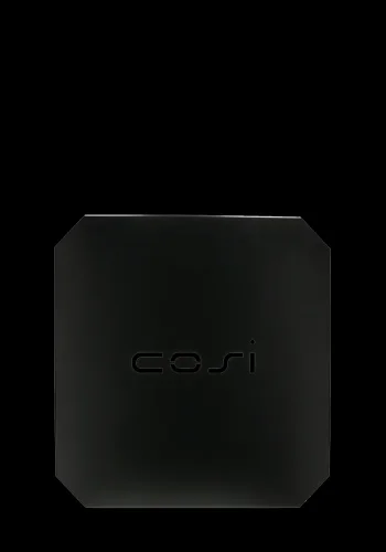 COSI FIRES Cosi bordplate Glasskant M for brannbord, firkantet - sort stl (43x43)