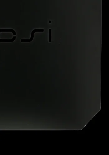 COSI FIRES Cosi bordplate Glasskant M for brannbord, firkantet - sort stl (43x43)