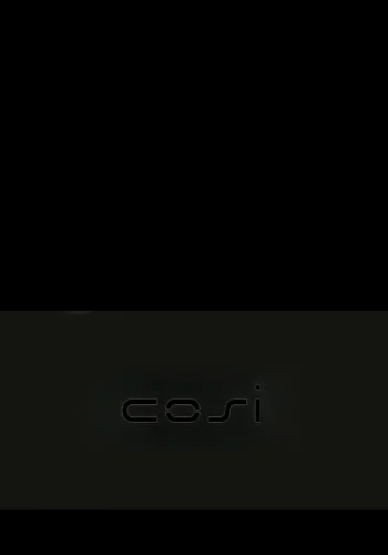 COSI FIRES Cosi bordplate, glasskant for brannbord, rektangulr - sort stl (68x33)