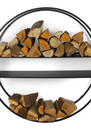 SPINDER DESIGN Timber Tumbler M brndeholder, vghngt, rund - sort stl (100)