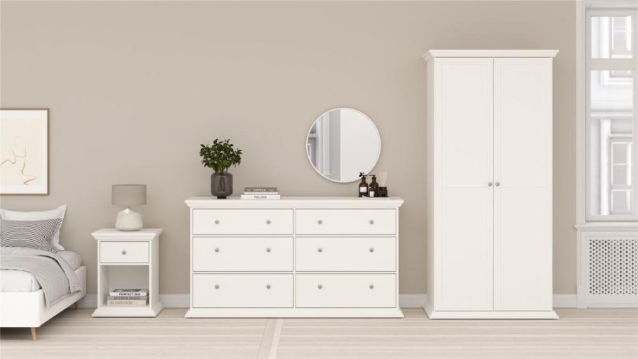 TVILUM North Garderobeskab, Hvid, 95,7 x 63,1 x 200 cm