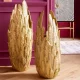 KARE DESIGN Feathers vase - guld polyresin (H:80cm)
