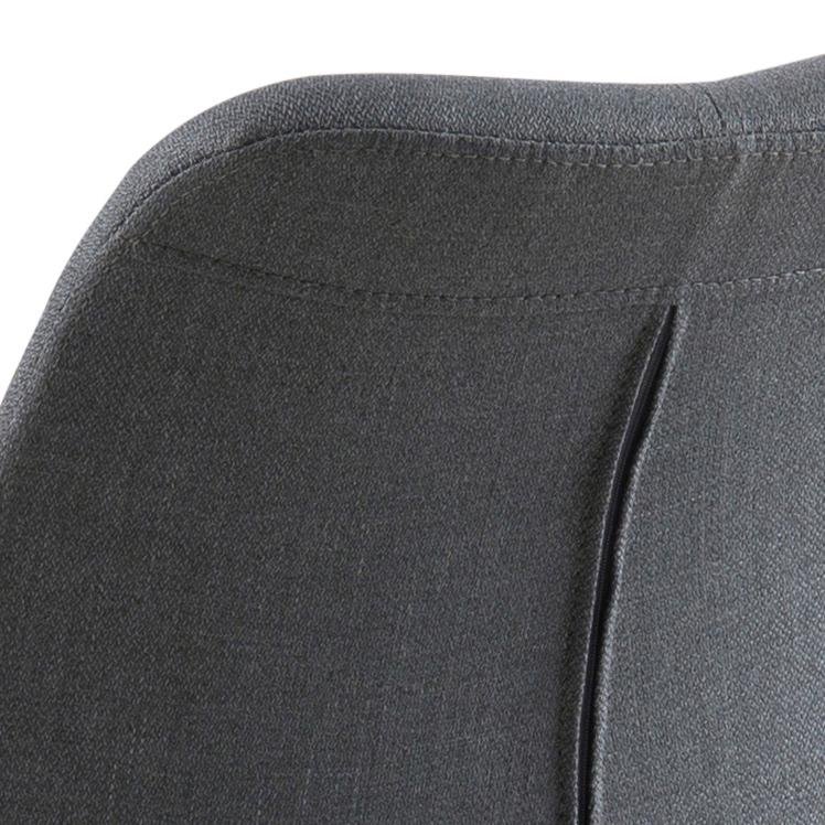 ACT NORDIC Dima Esszimmerstuhl - dunkelgrauer Stoff und Naturkautschukholz