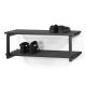 SPINDER DESIGN Rizzoli/Marco Black Edition skohylde, m. 2 hylder - sort stl (B:71)
