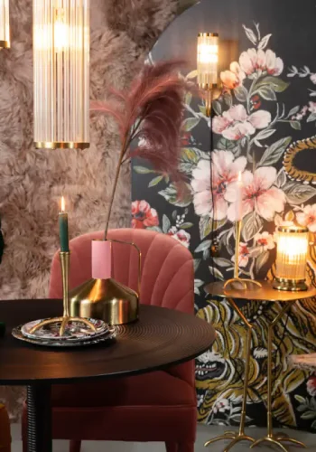 BOLD MONKEY Angel on fire vegglampe - klar akryl og messing aluminium