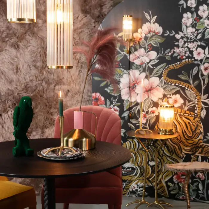 BOLD MONKEY Angel on fire vegglampe - klar akryl og messing aluminium