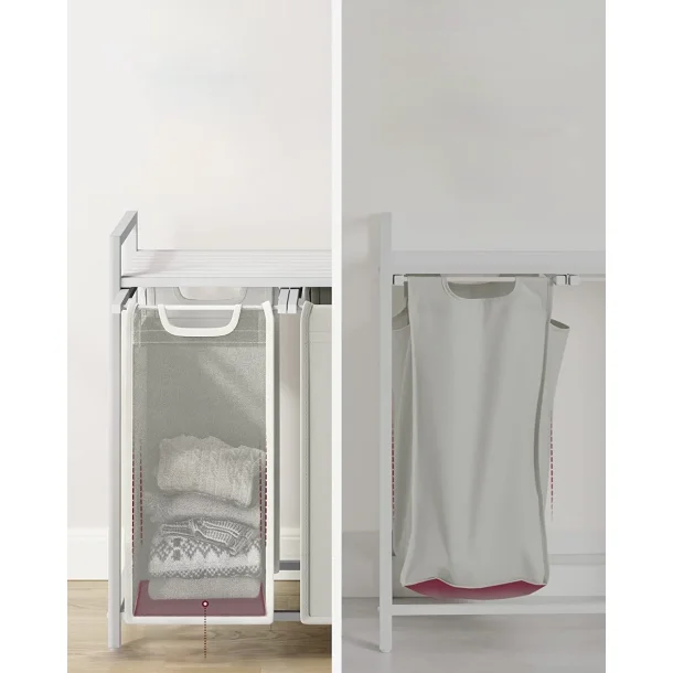 Vasketjskurv, m. 3 udtrkkelige og aftagelige