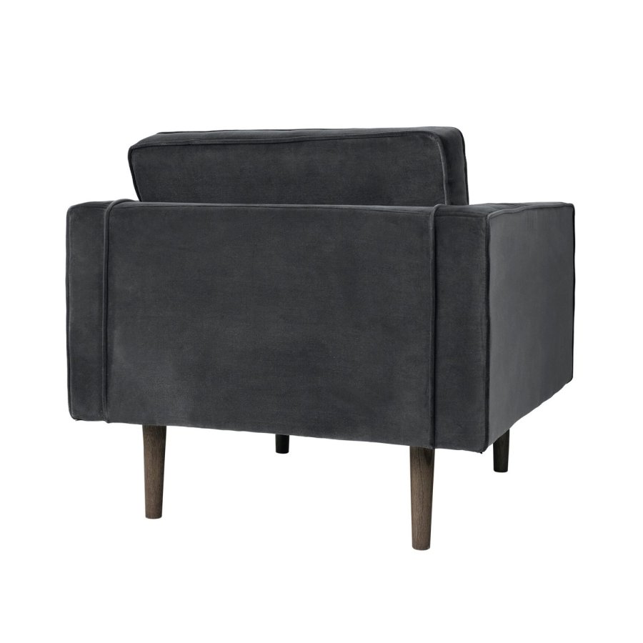 BROSTE COPENHAGEN Windsessel – Polyestervelours, m. Armlehnen