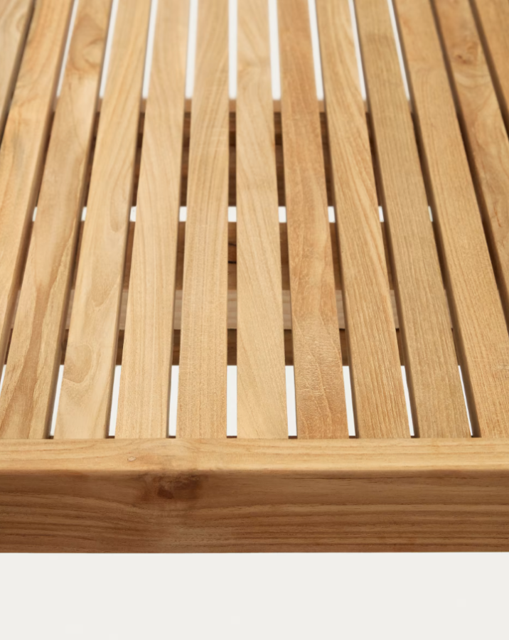 KAVE HOME Canadell hagebord, rektangulrt - naturlig resirkulert teak (220x100)