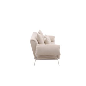 VIND COLLECTION Öckerö Sofa - Weiß, Stoff (Leinen)