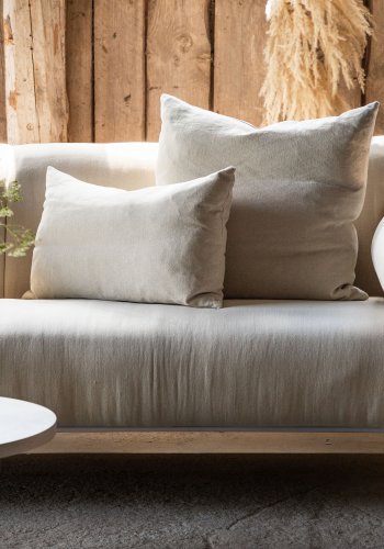 VIND COLLECTION Öckerö Sofa - Hvit, Stoff (lin)